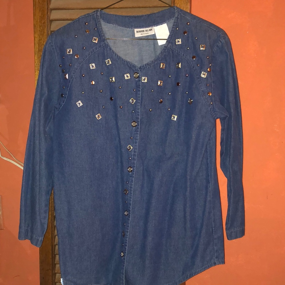 Western style denim shirt